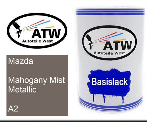 Mazda, Mahogany Mist Metallic, A2: 500ml Lackdose, von ATW Autoteile West.